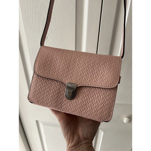 Patricia Nash Pink Bianco Organizer Crossbody Wristlet Brand new ! Leather Suede - Picture 10 of 14